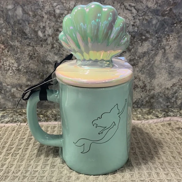 Rae Dunn PART OF YOUR WORLD Double Sided Mug with Clamshell Topper - Picture 2 of 2